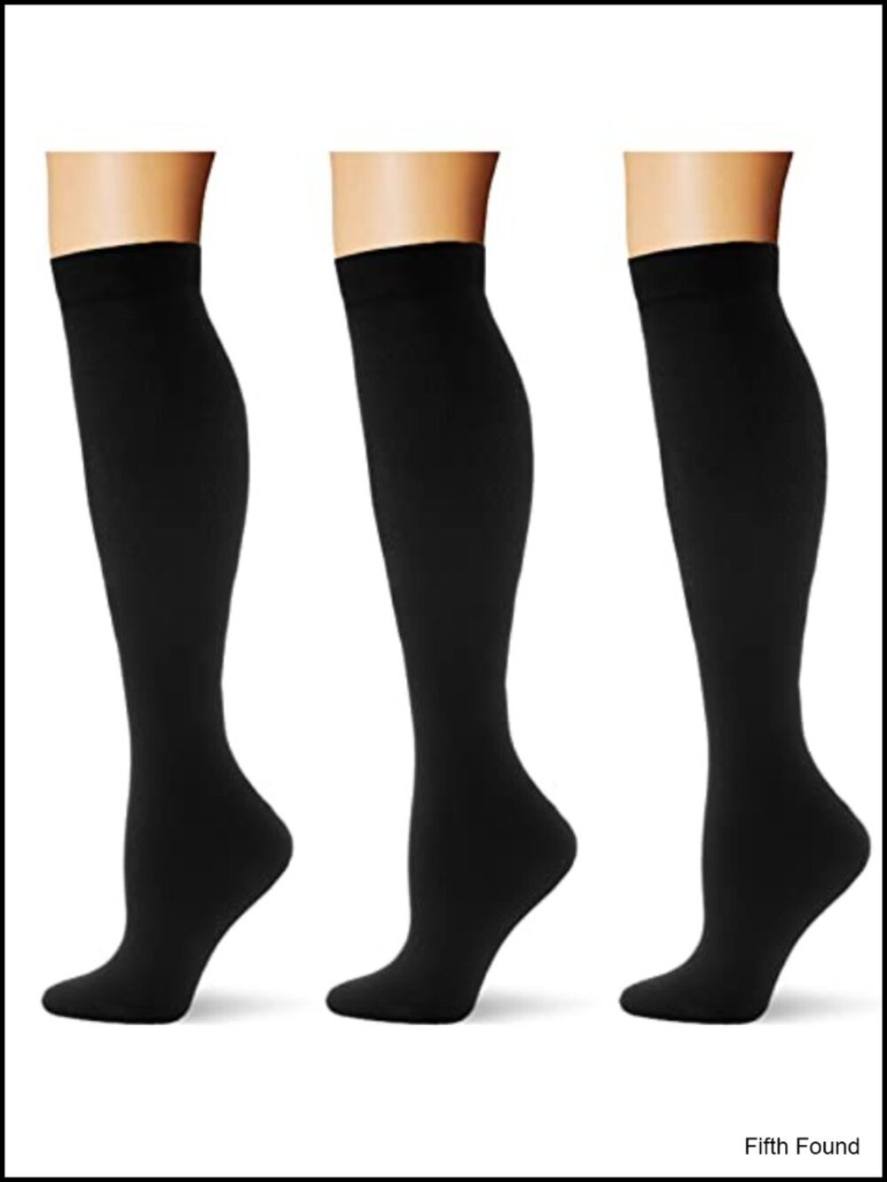 Compression Socks 20-30 mmHg Knee High Support Athletic Travel 3 Pairs
